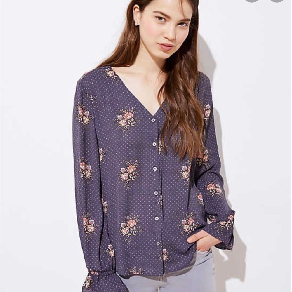Loft Floral Blouse
